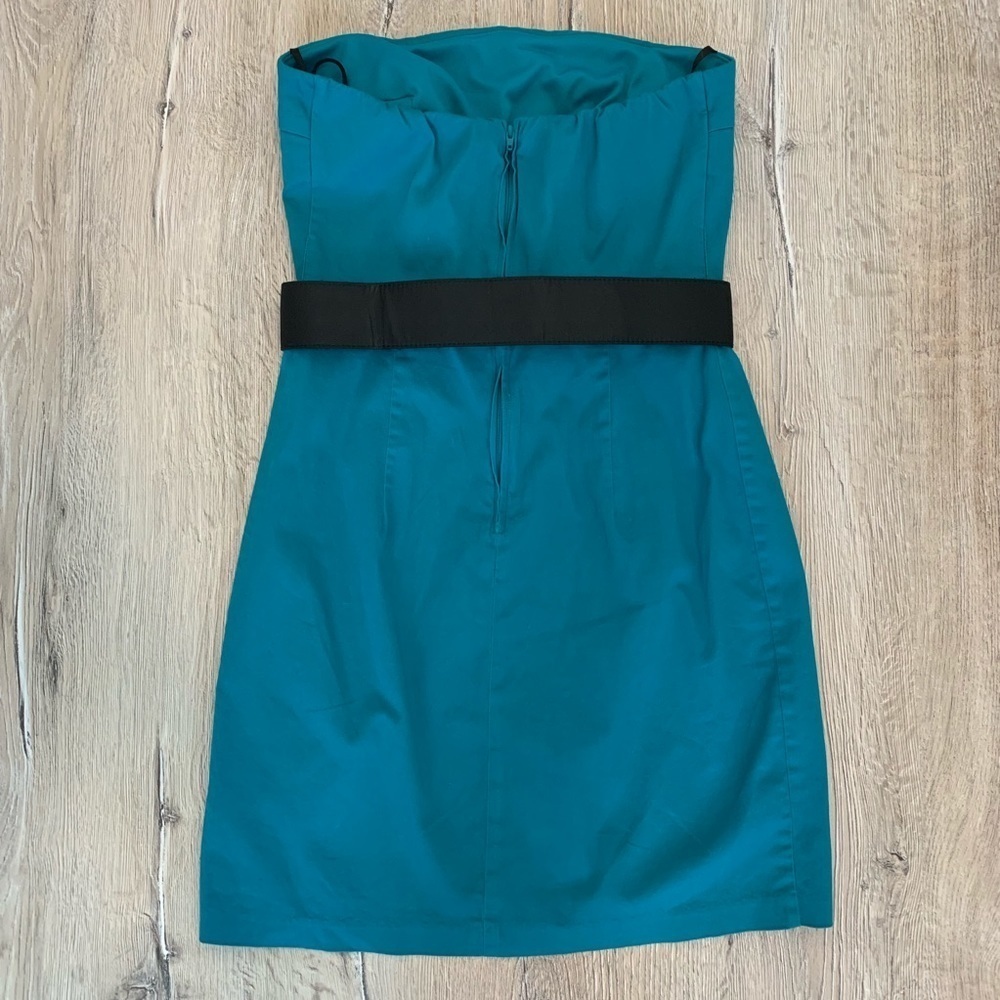 IZ Byer Teal Cocktail Party Dress Sz 7 - Picture 2 of 5